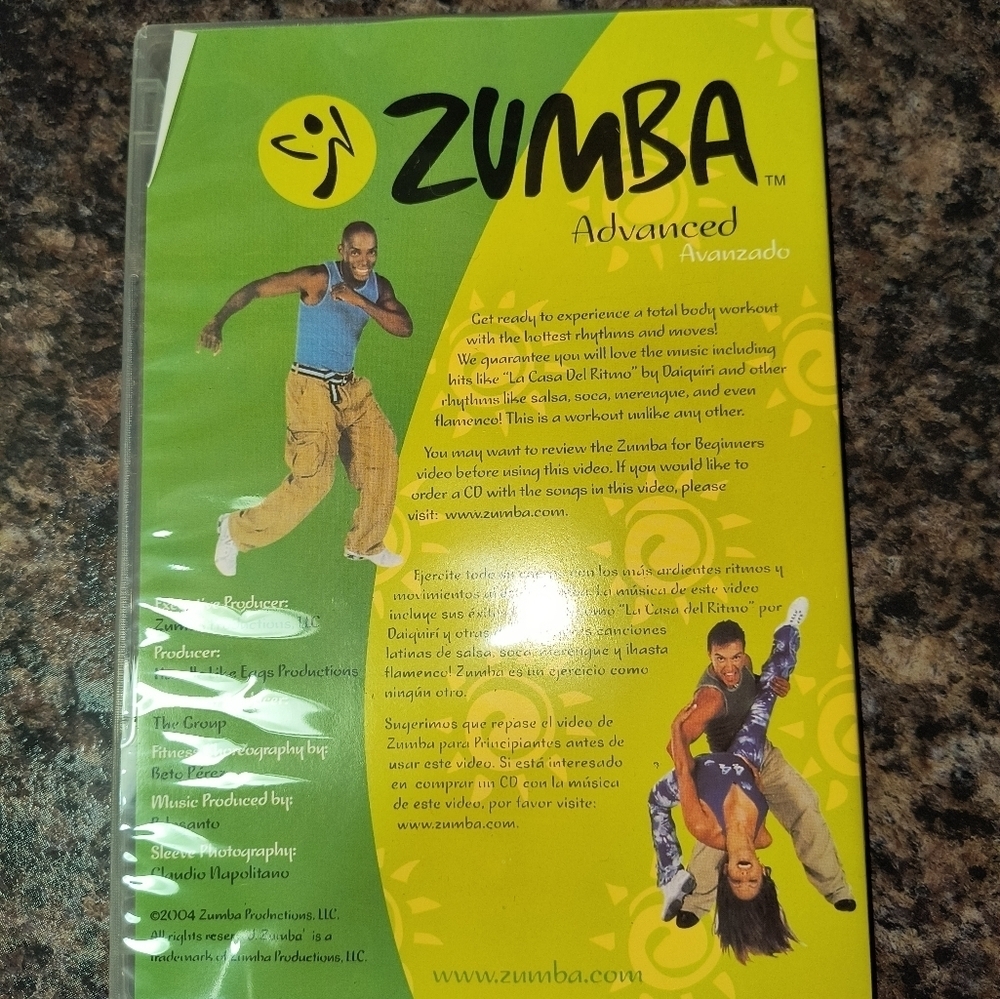 Zumba Advanced DVD - Green and Yellow - Picture 2 of 2